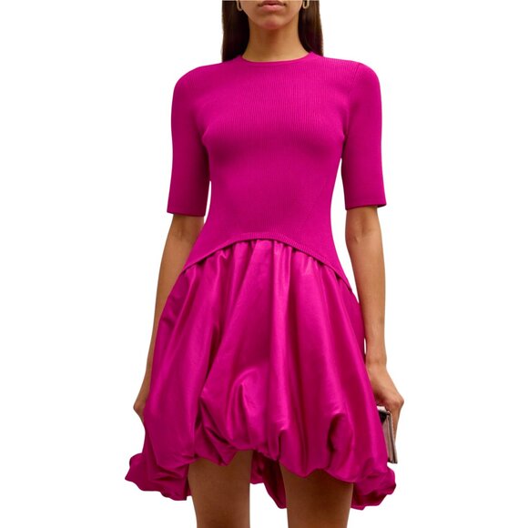 SIMKHAI  Kenny Ribbed Bubble Mini Dress Size XS NEW - Picture 11 of 13